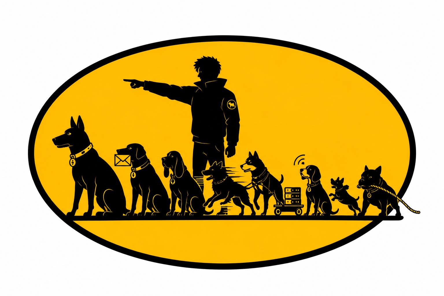 DoneAgents working dog brand mark